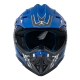 Kask Motocyklowy dla dzieci Enduro Niebieski S